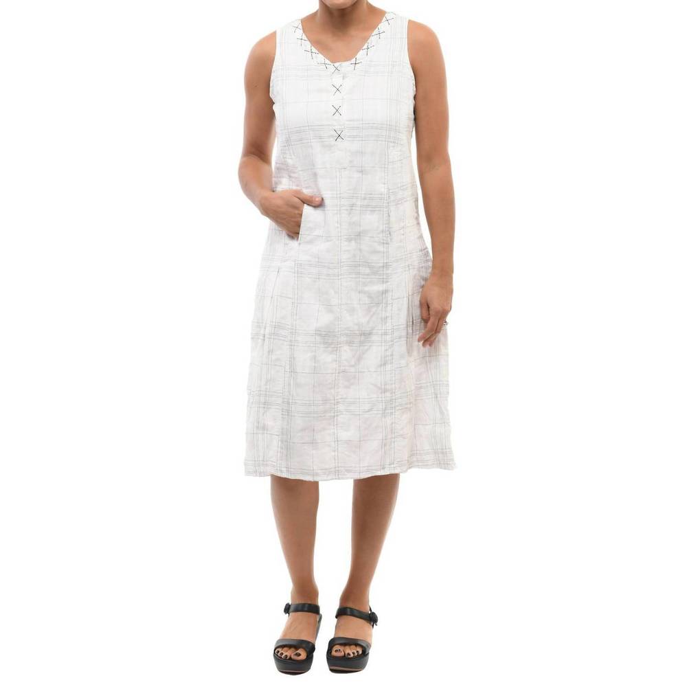 NEW TULIP CLOTHING victoria dress in white/onyx